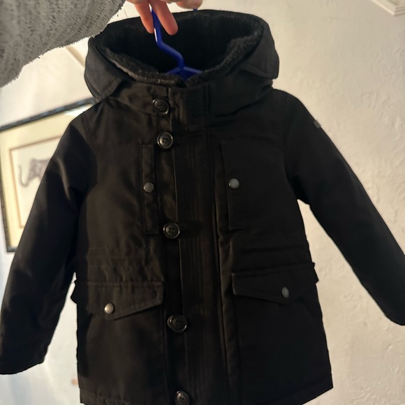So cute Burberry boy or girl parka goose down coat jacket 18m/24m NWOT - Picture 2 of 6